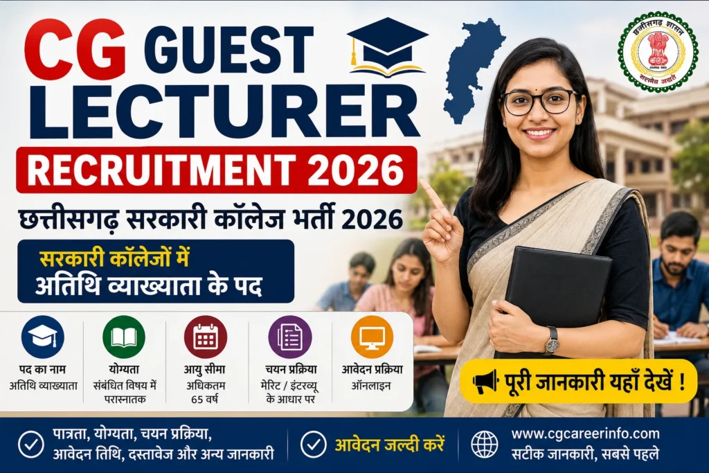 CG Guest Lecturer Recruitment 2026