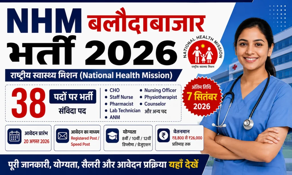 NHM Balodabazar Recruitment 2026